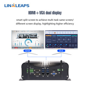 Linkleaps Highly Popular Core I7 I5 I3 4th to 13th Gen Fanless Industrial PC Embedded PC with 6 COM Dual <strong>2</strong>.5GbE LAN in Stock - Product Image 4