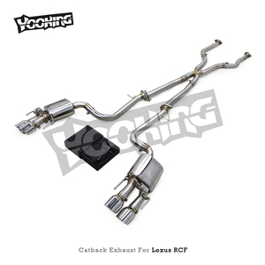 Lexus RC F/RCF 2015 2021-için yarış Valved egzoz sistemi spor X boru ses susturucu paslanmaz çelik egzoz borusu ipuçları ile - Product Image 6