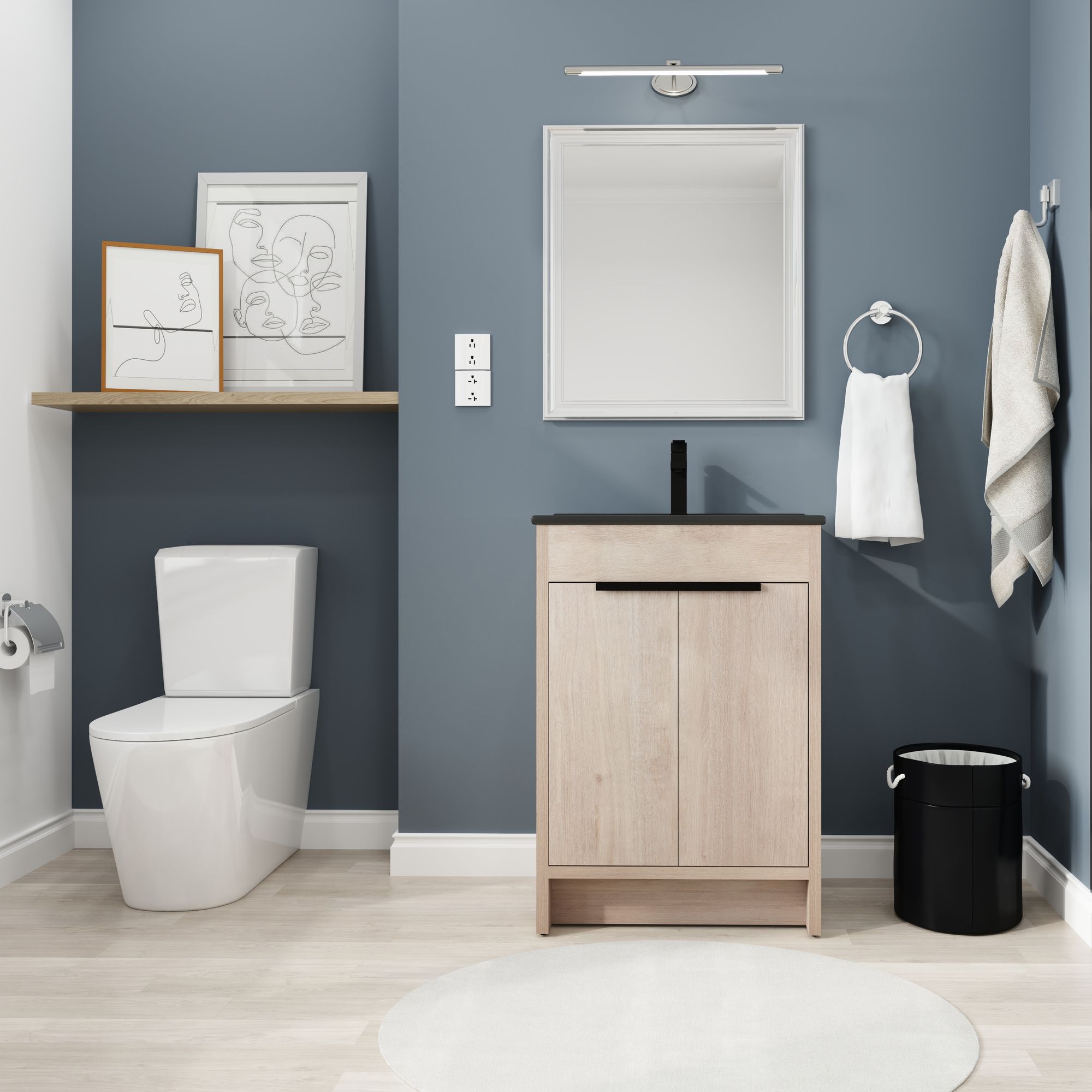 Plain Light Oak Color