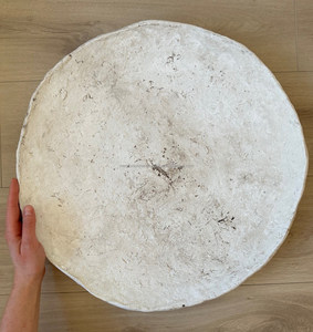 Giấy Thủ Công MACHE Bát 15 inch Thêm lớn nông tàu thấp bàn cà phê Bát tuổi trắng kết cấu Hữu Cơ wabi Sabi nóng - Product Image 6