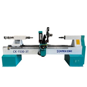 Hoch leistungs 1530-3T Drei-Prozess-CNC-Holz drehmaschine CNC-Automatik-Holz drehmaschine - Product Image 3