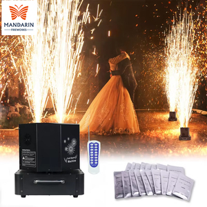 Liuyang 1300W 360 rotación móvil Dual doble cabeza fría Sparkler Spinning Cold Spark Machine Spin <span class=keywords><strong>Fireworks</strong></span> Stage Machine - Product Image 1