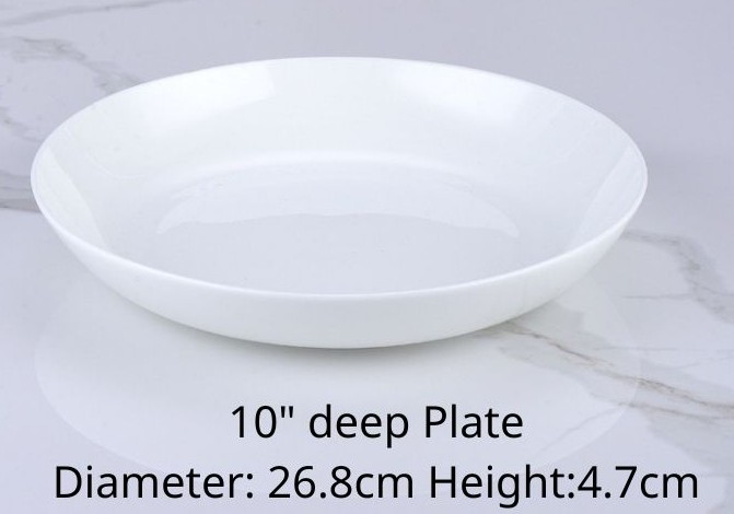 10-inch deep Plate