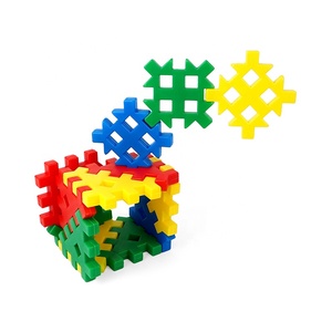 Kid Đồ chơi giáo dục nhựa 40PCS vuông bánh răng khối đầy màu sắc hỗ trợ giảng dạy xây dựng đồ chơi - Product Image 3