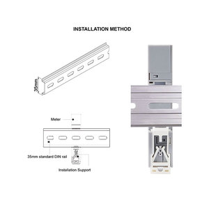 MID Single Phase Din Rail Watt Meter Digital kWh Meter <strong>Pulse</strong> Output RS485 <strong>Modbus</strong> Energy Meter - Product Image 3