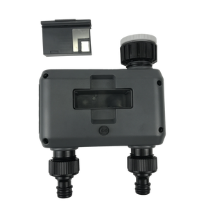 2 Steckdosen Wasser timer Einfache Einrichtung und Programm Wasser timer Garten bewässerungs regler Riego Inteli gente Einfach zu lesendes LCD-Display - Product Image 5