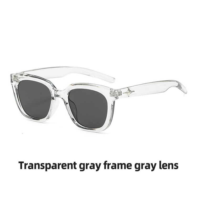 Transparent gray frame gray lens