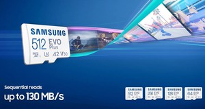 Samsung Evo Plus 256G 130เมกะไบต์/วินาทีพร้อม SD Adapter - Product Image 3