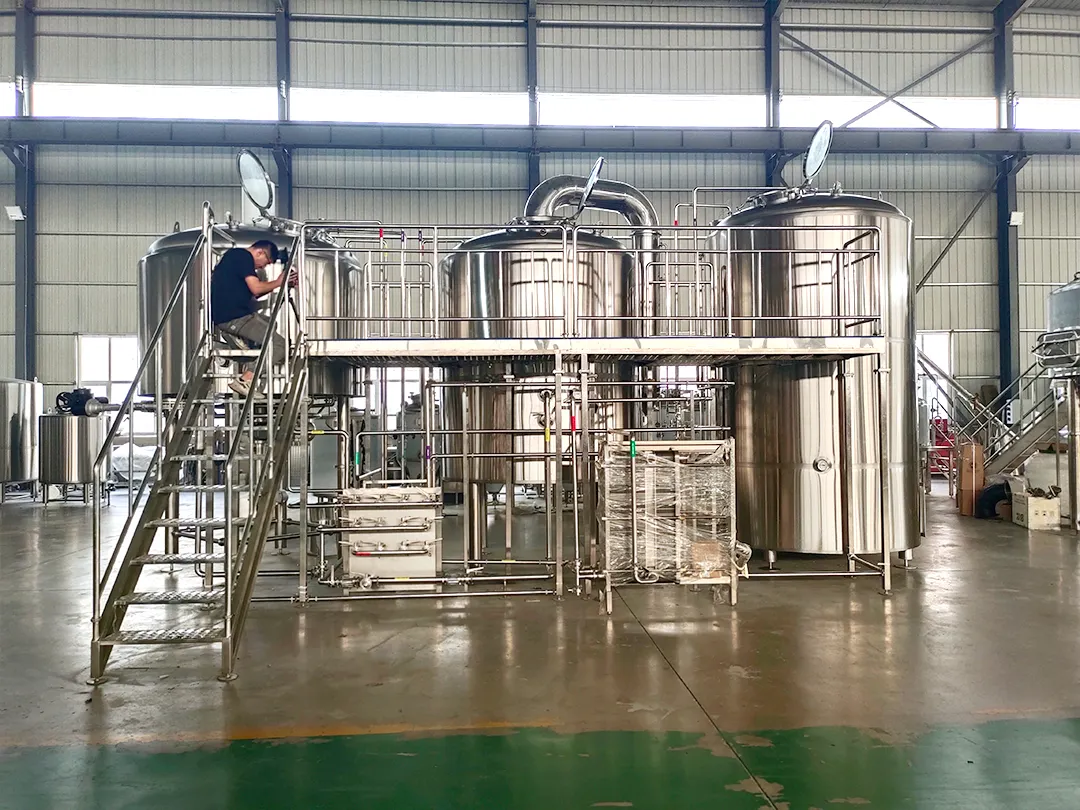High quality 5000l Brew system with fermentation tank used brewery