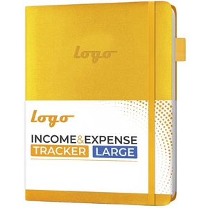 Custom <strong>Printing</strong> Manufacturers Leather Income and Expense Tracker/<strong>Log</strong> Book Hardcover Record <strong>Notebook</strong> <strong>with</strong> Receipt Pocket - Product Image 5