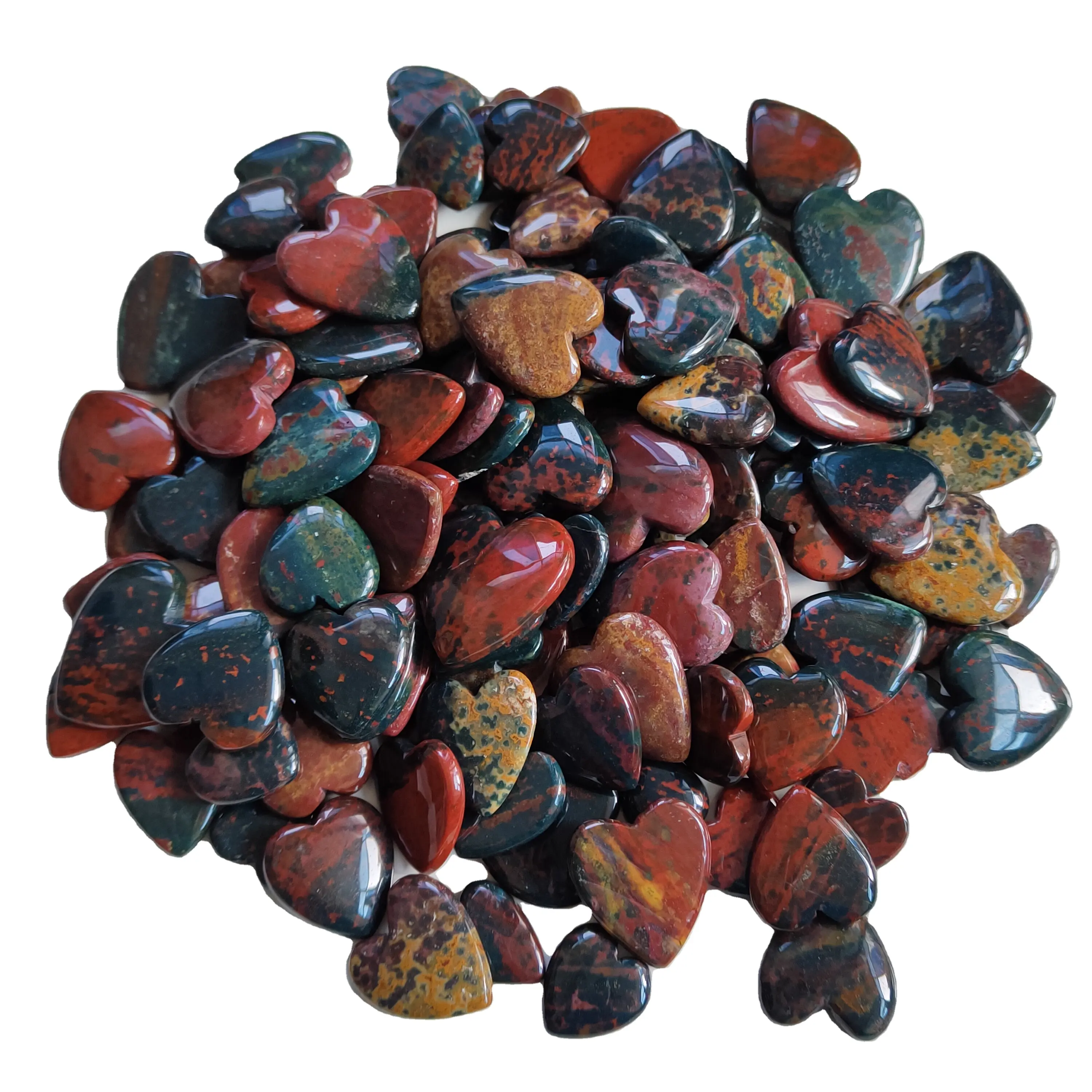 Compra de piedras preciosas naturales de calidad superior a bajo precio en forma de corazón pulido de ambos tamaños disponibles para la venta