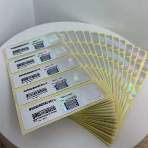 10 מדבקות רישיון מקוריות (OEM/COA) למחשב אחד, מדבקת רישיון בצבע כסף/אדום/ורוד, רישיון מפתח ל-10 Professional, במלאי - Product Image 4