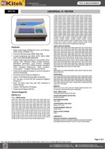 Probador de dispositivo lógico universal, ic digital, probador analógico