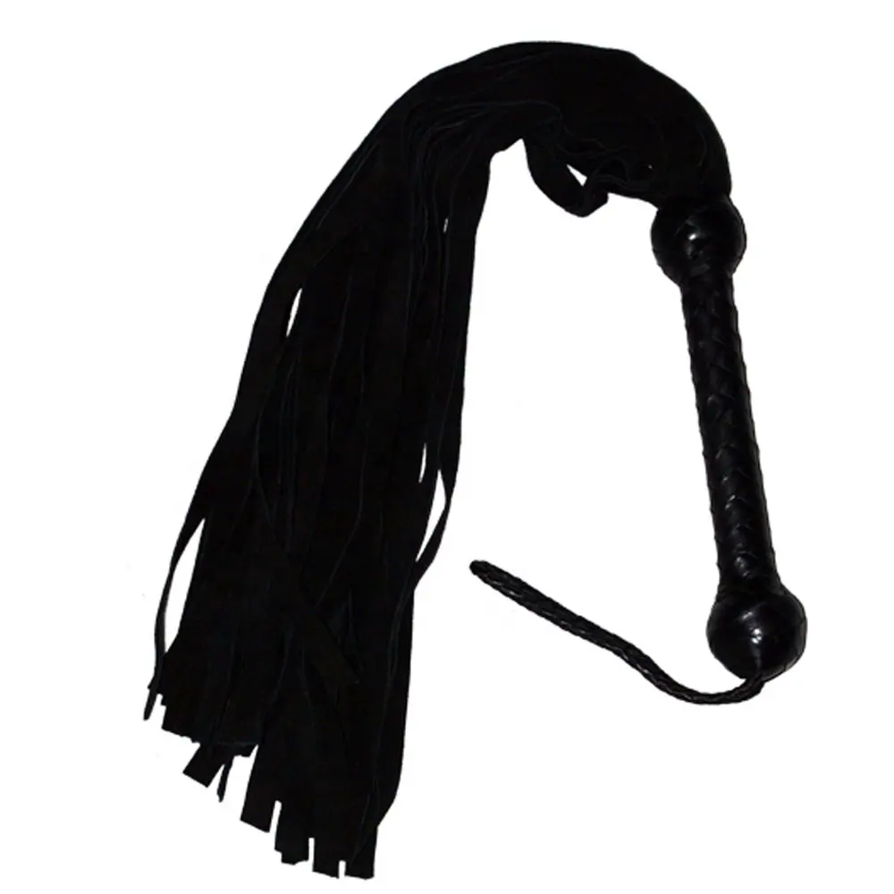 HMB-511A Leren Floggers Suède Zachte Staarten Zweep Bondage Stuff Flogger