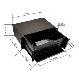 24 Port 1U raf montaj optik dağıtım çerçevesi SC/UPC/SC/APC pigpigile Patch Panel Tristar çekmece tipi ODF FTTH ağ - Product Image 6
