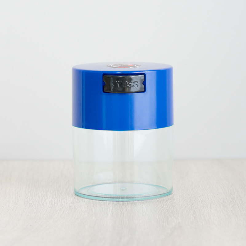 Blue Lid + Clear