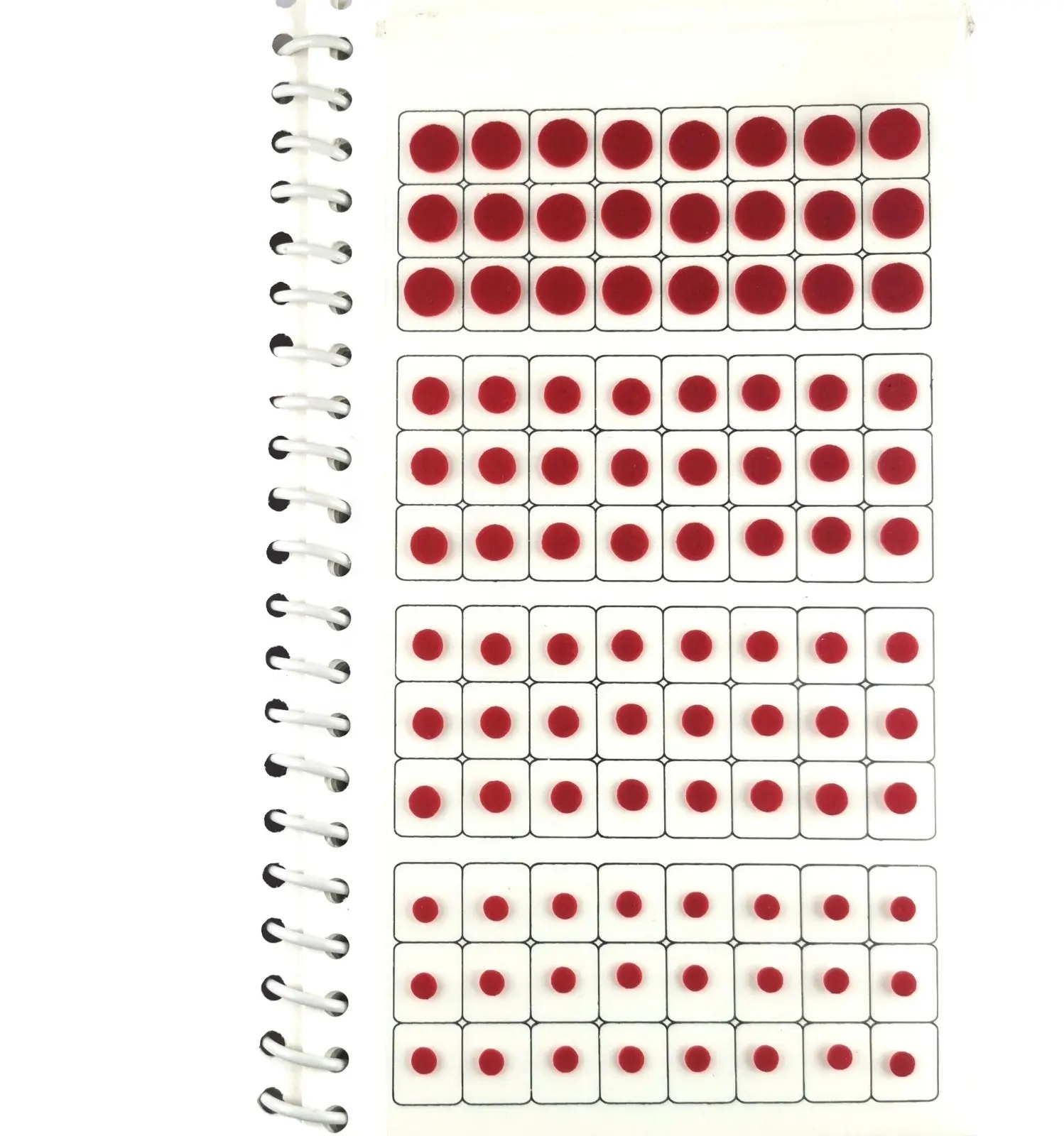 New Best Selling Rounded Plain Simple Fancy Stylish Red PVC Sheet Base Velvet Long Bindi Book Set Contain 4 5 6 8 mm Sticker