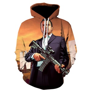 <span class=keywords><strong>Gta</strong></span> 5 משחק קפוצ 'ון עם הדפסה מותאמת אישית עשוי פוליאסטר עם איכות גבוהה עבור גברים קפוצ' ונים עם מחיר הסיטונאי