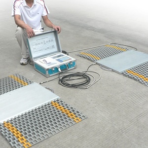 Tragbare Achslastwaagen mit Drahtlosen Platten 0 bis 40 t LKW-Anhänger Überlastkontrolle mit Drucker Datenausgabe Lange Akkulaufzeit - Product Image 5