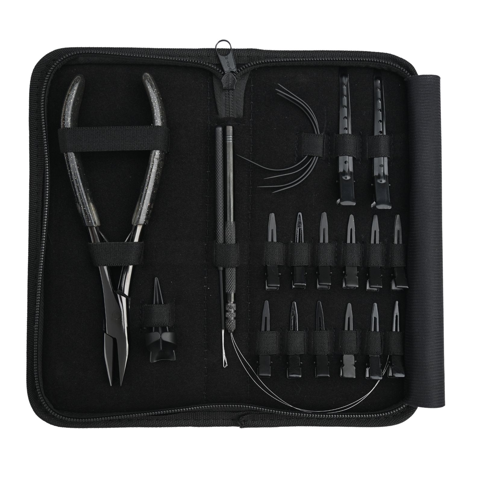 Black Hair Extension tools Kit