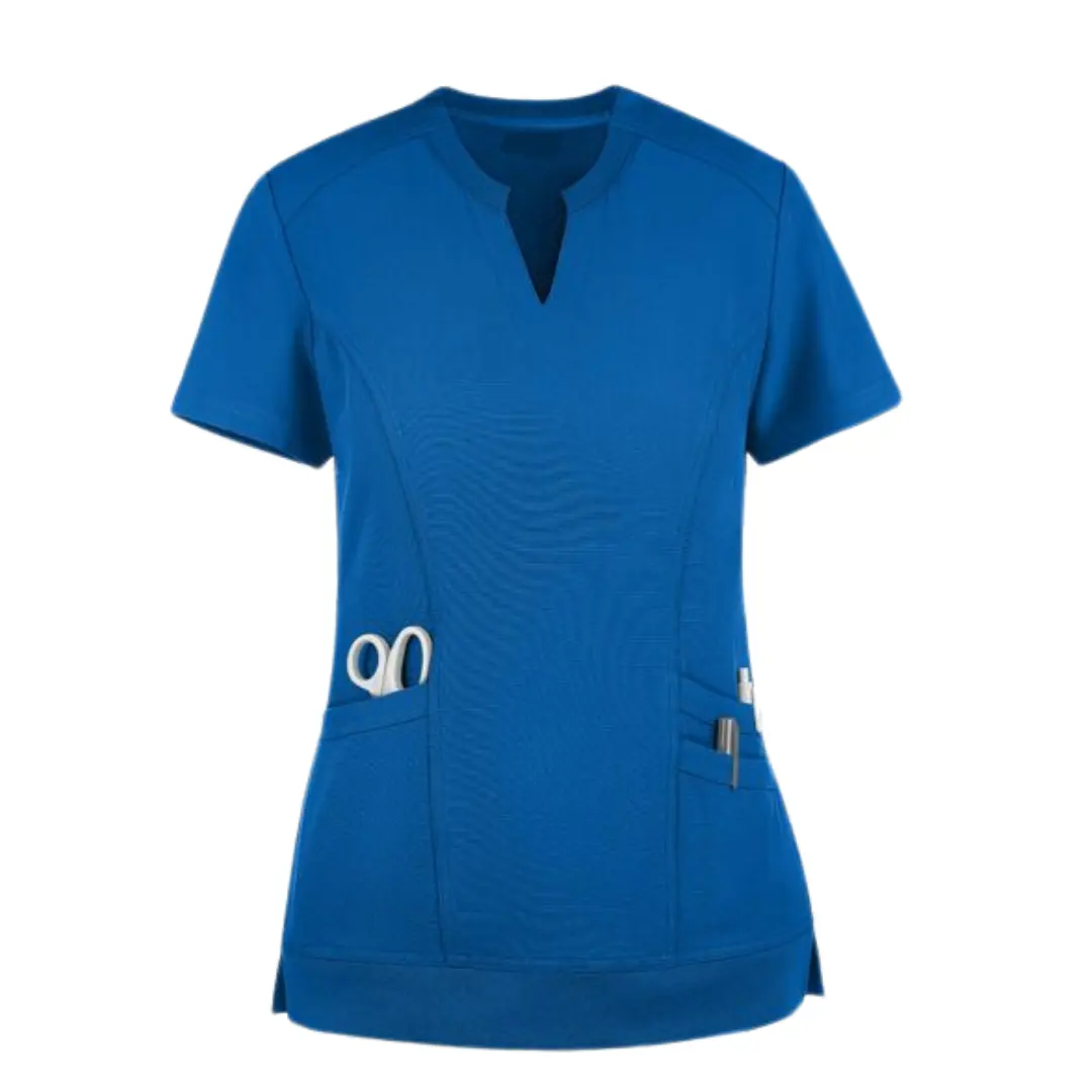 Camisa superior de la mejor calidad, uniforme médico, ropa de hospital, diseño personalizado para mujeres, fábrica Saomai FMF VN, bajo MOQ