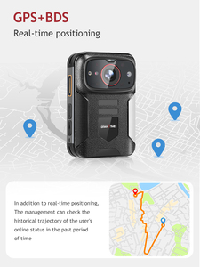 กล้องบันทึกภาพวิดีโออินฟาเรดมองเห็นกลางคืน IP68แอนดรอยด์ OS 1080P 4G LTE poc กล้องที่สวมใส่รองรับ WiFi GPS PTT