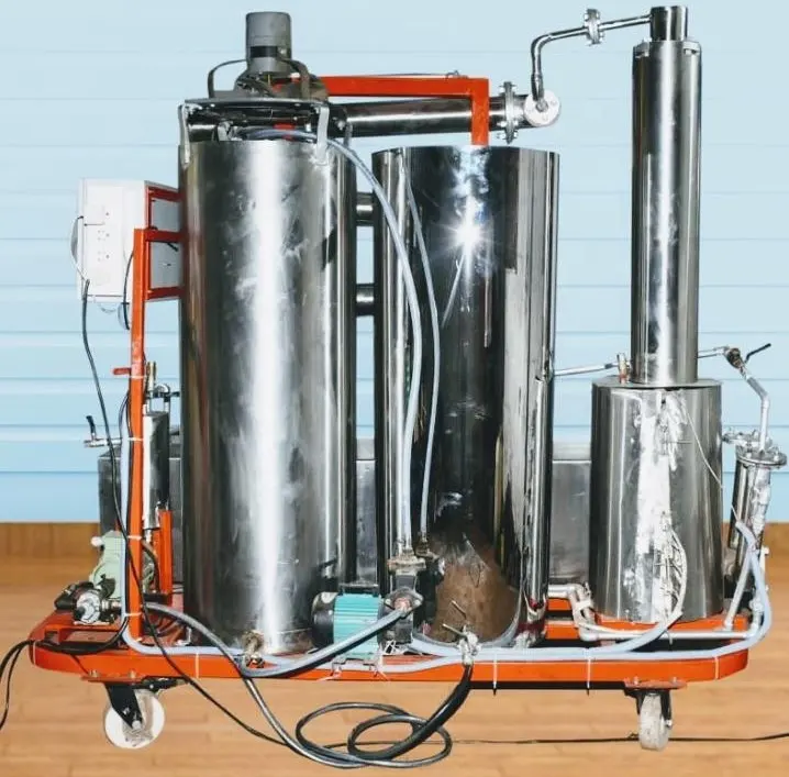 Máquina de destilación de pirólisis de aceite residual, fabricación de diésel, sistema de regeneración de aceite residual, 220 ~ 415V, 1kw