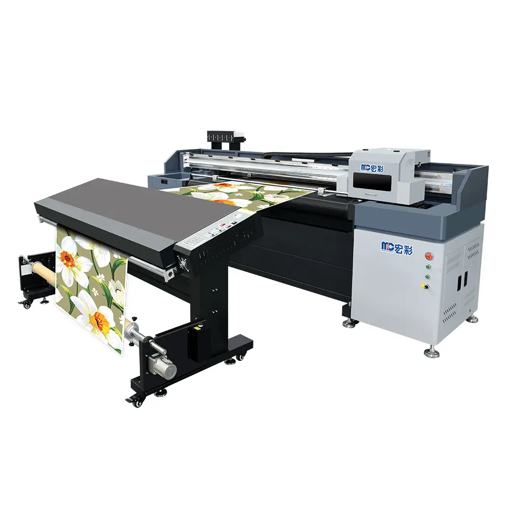 1.8m imprimante uv grand format imprimante uv à jet d'encre 6ft machine d'impression par sublimation papier peint tissu cuir impression d'autocollants