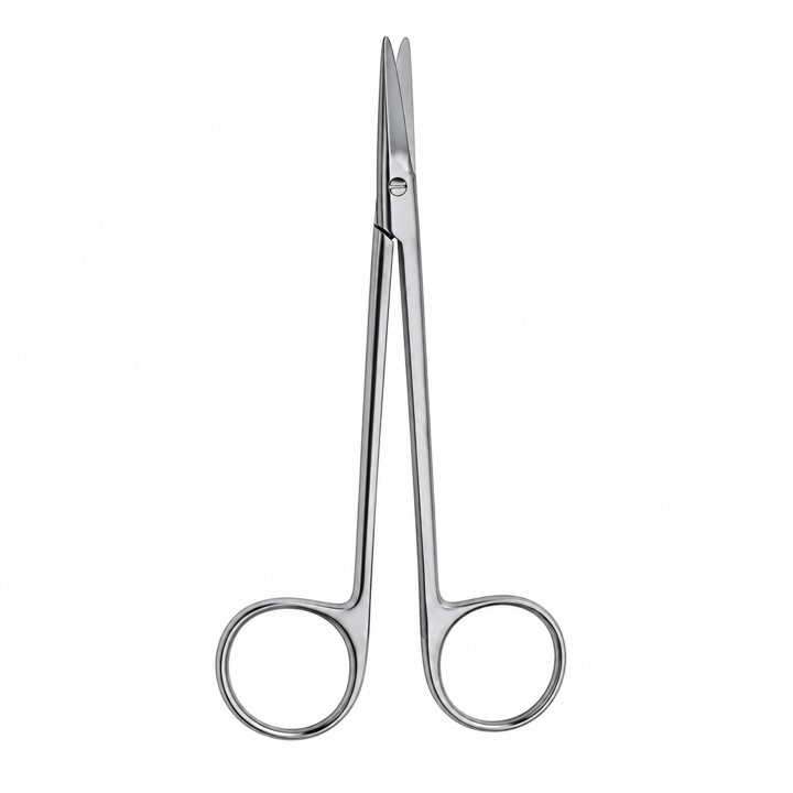 Recto. Longitud total: 7-1/4 pulgadas (18,4 cm).