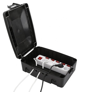 ヨーロッパIP54屋外スパイラルラッピングパワーコードプロテクター防水電気ボックス延長コード - Product Image 1