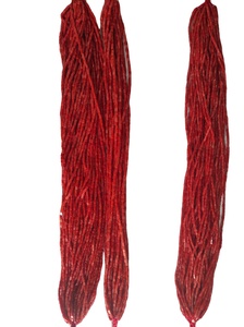 Kırmızı turuncu mercan kare küp boncuk 3 ila 5 MM teller takı yapımı için kolye yuvarlak şekil A sınıfı 18 inç-45 CM - Product Image 3