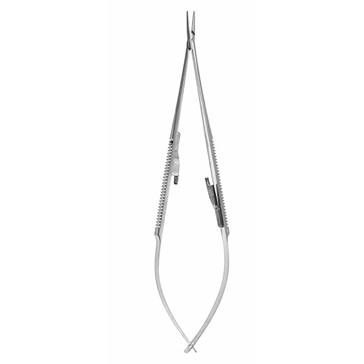 With lock. Straight. Overall length 7-1/4in (18.4cm).