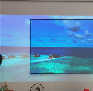 100&quot; Fresnel <strong>Screen</strong> 16:9 ALR Soft <strong>Screen</strong> 2.0 Gain UST <strong>Fixed</strong> <strong>Frame</strong> Projector <strong>Screen</strong> - Product Image 2
