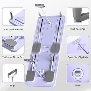 Sturdy Foldable Pilates Reformer Board <strong>AB</strong> <strong>Exercise</strong> Training Mulit Machine Pilates Board Roller <strong>Total</strong> Core Fitness Equipment