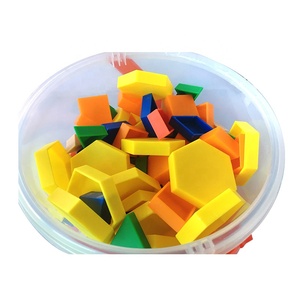 Rompecabezas de bloques de patrón geométrico-Juguete de aprendizaje de matemáticas de conexión para educación infantil - Product Image 3