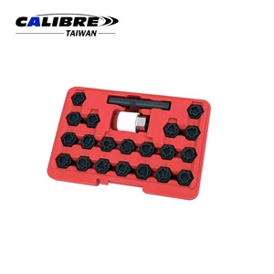TAIWAN CALIBRE 22pc 1/2&quot; Dr Wheel Anti-Theft Lock Nut Socket Removal Tool for Audi, Wheel <strong>Key</strong> - Product Image 6