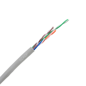 สายแลนแลนสำหรับใช้ในอาคารที่มีประสิทธิภาพสูง305ม. CAT5E 4*2*0.49 24AWG 100MHz LSZH ผ่านการทดสอบ - Product Image 2