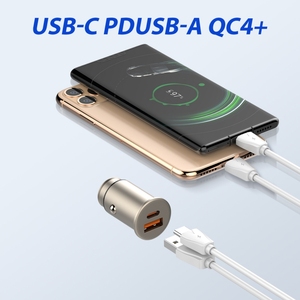 LDNIO C506Q 30w Custom Type C <strong>Charger</strong> Socket Dual PD and QC3.0 Car <strong>Charger</strong> 3 in 1 Usb Port Dc Fast <strong>Charger</strong> - Product Image 3