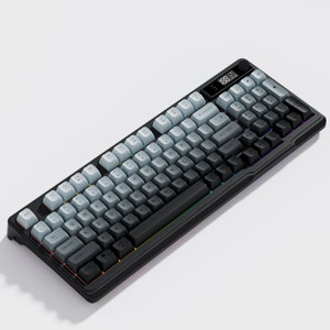 Accesorios para ordenador portátil Walmet, accesorio inalámbrico de 94 teclas, BT, modo dual, personalidad, creativo, ajuste de perilla de teclado con pantalla - Product Image 5
