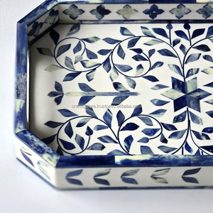 El yapımı özel Vintage kemik kakma hediyeler için reçine hint tarzı ahşap aynalar tepsiler üzerinde tasarımlar kül tablaları heykel modeli desenler - Product Image 1