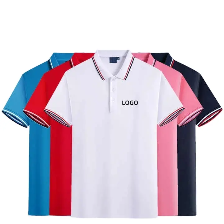 Projete personalizado sua própria marca polo camisa de manga curta dos homens 100 poliéster quick dry man Golf Polo t-shirt Camisas