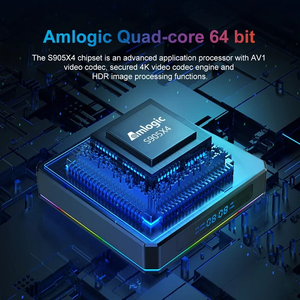 新製品X96 X4スマートセットトップボックスAndroid 11 Amlogic S905X4軽量ポータブルWifi耐久性X96X4 TVボックス - Product Image 5