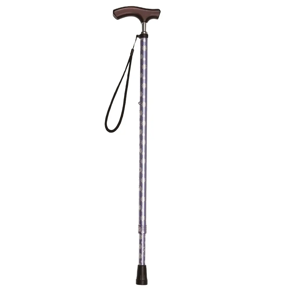 금속 연결 손잡이를 가진 일본 좁은 목 조정가능한 걷는 지팡이