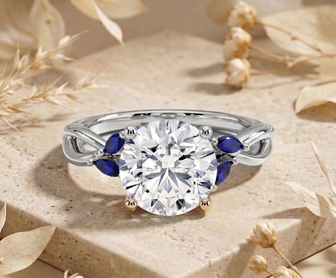 Moissanite en argent 925