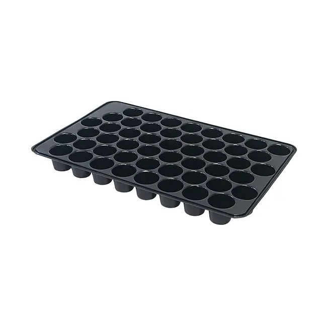 Piatto di plastica nero sintetico flessibile per la coltivazione di piantine raccolte colture STR-050-2 serra pompelmo piantina