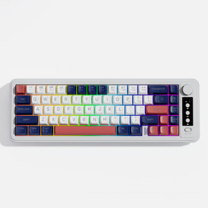 Walmet Señalización Digital y Pantallas, Gran Oferta, Profesional, RGB, LED, Retroiluminado, 67 Teclas, Teclado Inalámbrico para Juegos, Ratón, Combos, 2017 - Product Image 3