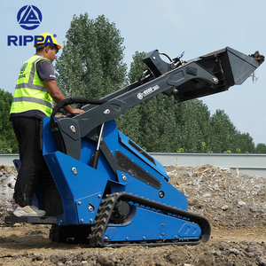 Miễn phí vận chuyển nhà sử dụng Skid chỉ đạo nhỏ loader Crawler theo dõi DIESEL Auger Mini Skid chỉ đạo Bộ nạp với lâm nghiệp mulcher - Product Image 5