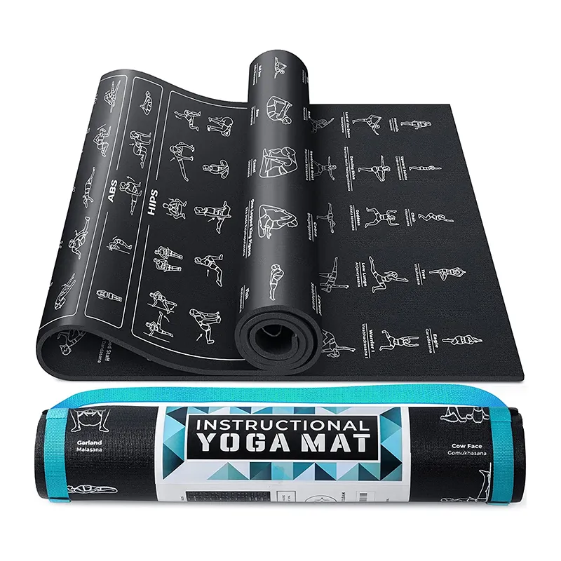 أفضل تسمية خاصة صديقة للبيئة anfanger yogamatte مخصص طباعة اضافية عالية الكثافة فرشة يوجا من ال PVC للمبتدئين يوغي yogalehrer