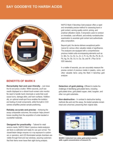 Gold Tester XRF Gold Tester Analyzer Gold Metal Purity Density <strong>Testing</strong> Assay Machine with High Precision - Product Image 6