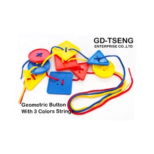 Forme geometriche bottone filo stringa bottoni per cucire aiuto didattico giocattolo - Product Image 6